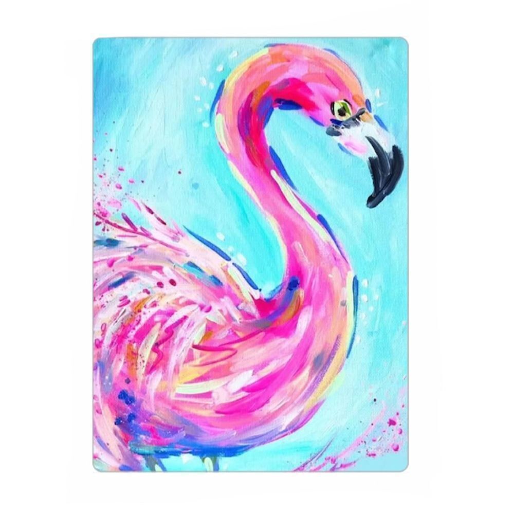 Colorful Watercolor Flamingo 🦩 Magnet